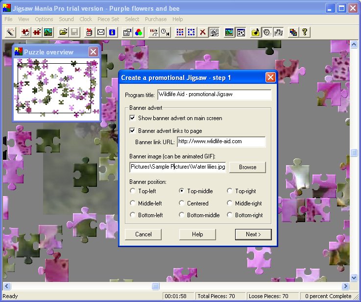 Screenshot of Jigsaw Mania PRO